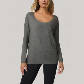 Round neck comfortable women's long-sleeved base layer