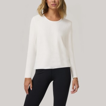 Jacquard detail women's long-sleeved base layer top