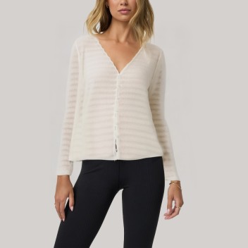 V-neck single-breasted women's base layer top