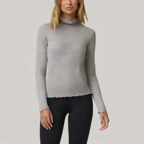 Casual turtleneck women's long-sleeved base layer