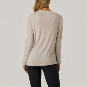 Casual round neck women's long-sleeved base layer