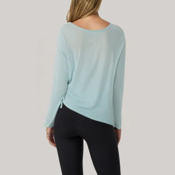 Asymmetrical design women's base layer top
