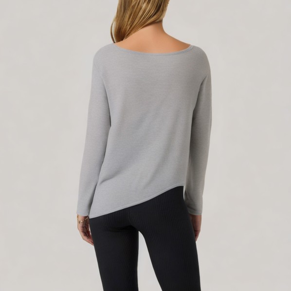 Round neck casual women's long-sleeved base layer