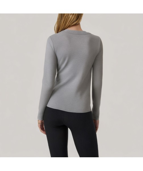 Fashionable fitted waist women's base layer top