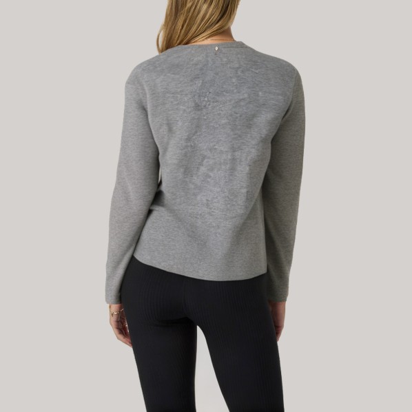 Color-blocked neckline women's base layer top