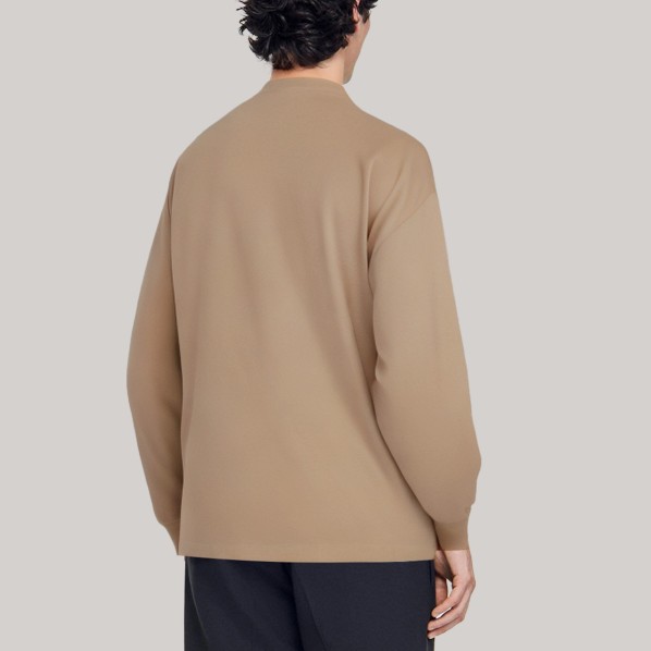 Crew neck loose men's long-sleeved base shirt