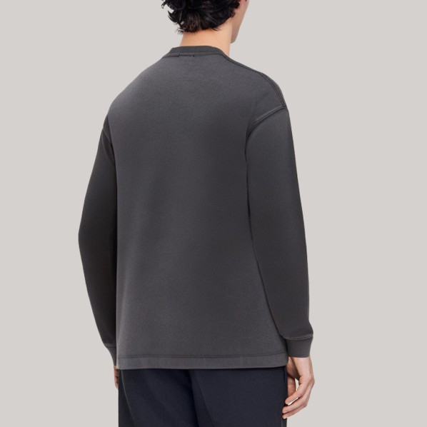 Retro loose men's long-sleeved base shirt