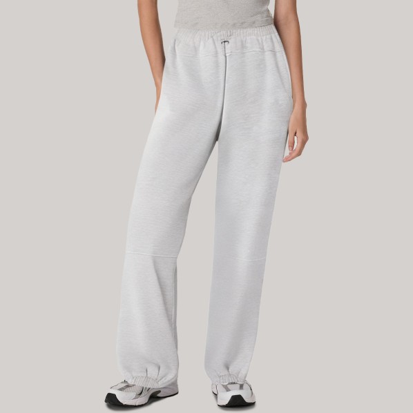 Autumn gray elastic waist women's jogger pants