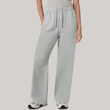 Grey soft drawstring women's sports pants
