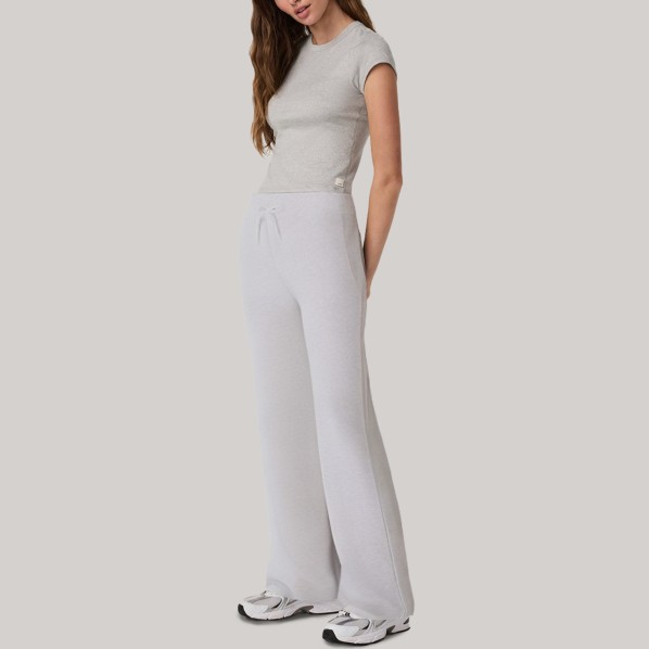 Solid color warm high-waisted women's sports pants