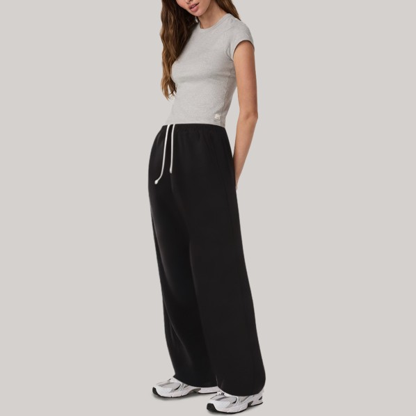 Black premium women's jogger pants