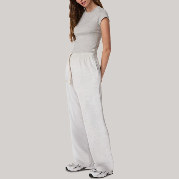 Simple and warm drawstring women's athletic pants