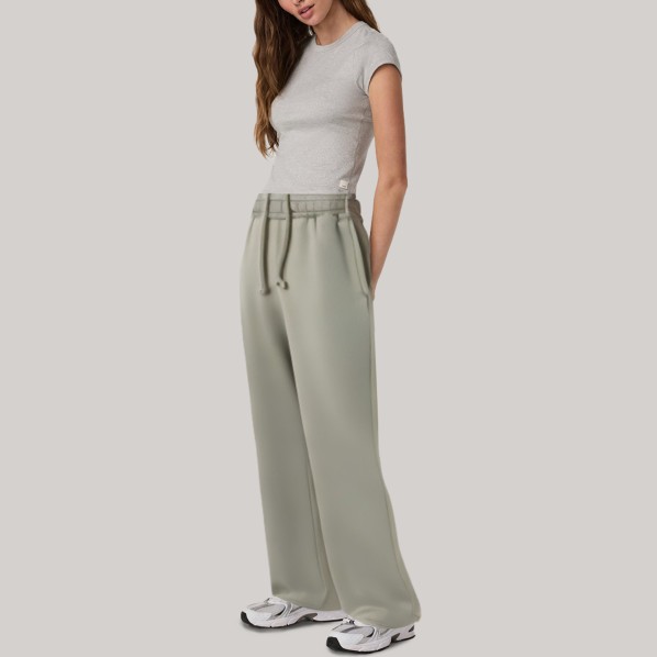 Casual and warm women's drawstring sports pants