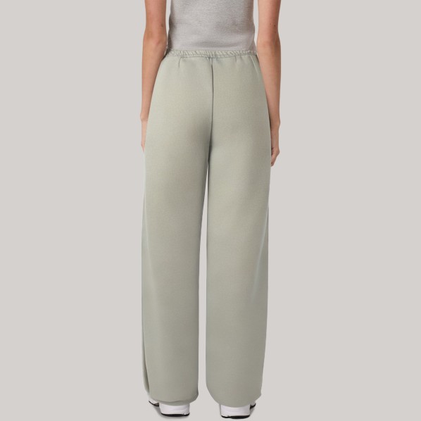 Green elastic waist women's jogger pants