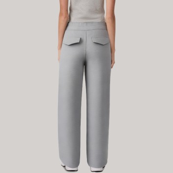 High-waisted stretch wide-leg women's sports pants