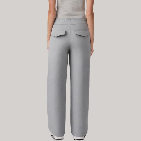 High-waisted stretch wide-leg women's sports pants