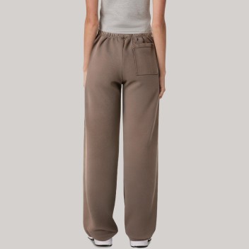 Brown soft drawstring women's sweatpants
