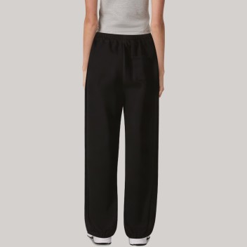 Black premium women's jogger pants