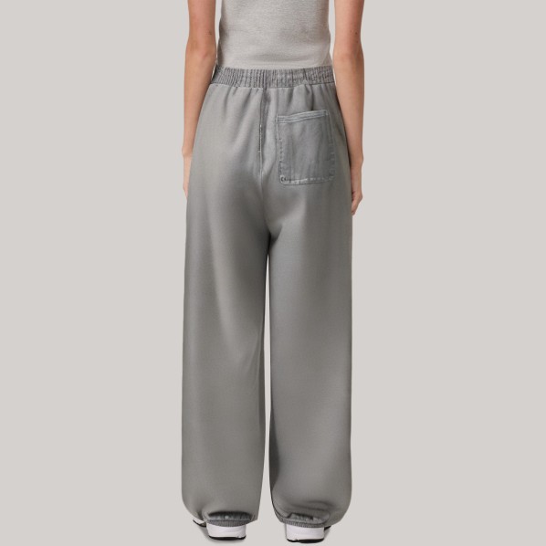 Retro washed drawstring women's jogger pants