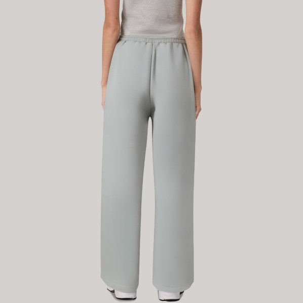 Grey soft drawstring women's sports pants