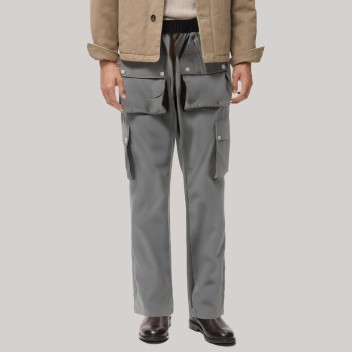 Outdoor grey men's workwear windproof pants