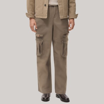 Retro waterproof multi-pocket men's windproof pants