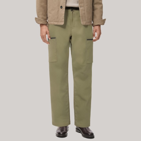 Green outdoor straight leg men's windproof pants