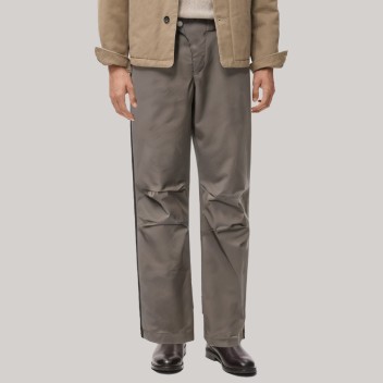 Side zipper straight leg men's windproof pants