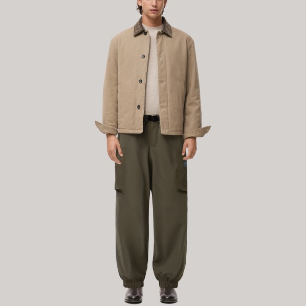 Casual high-waisted men's windproof pants