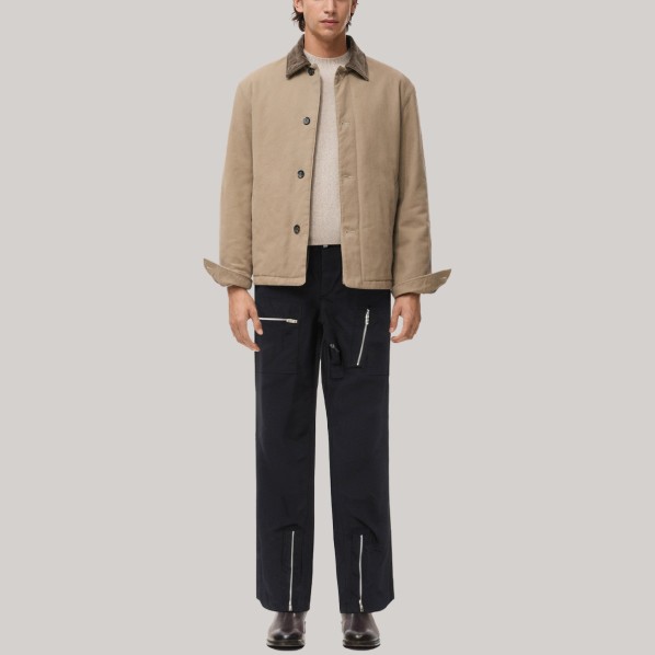 Black multi-pocket men's sports windproof pants