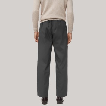 Grey side zipper straight leg men's windproof pants