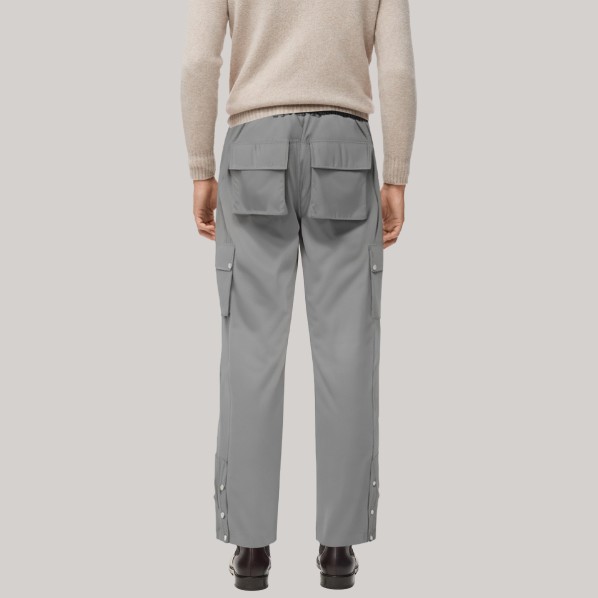 Outdoor grey men's workwear windproof pants