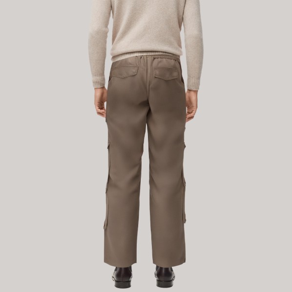 Retro waterproof multi-pocket men's windproof pants