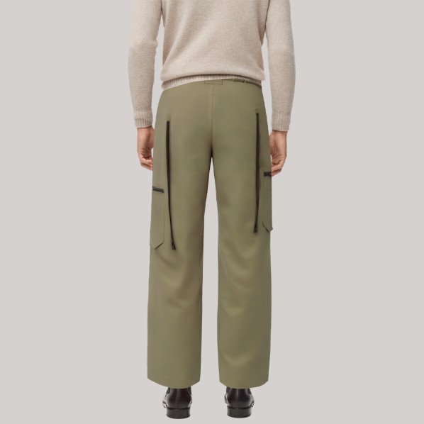 Green outdoor straight leg men's windproof pants