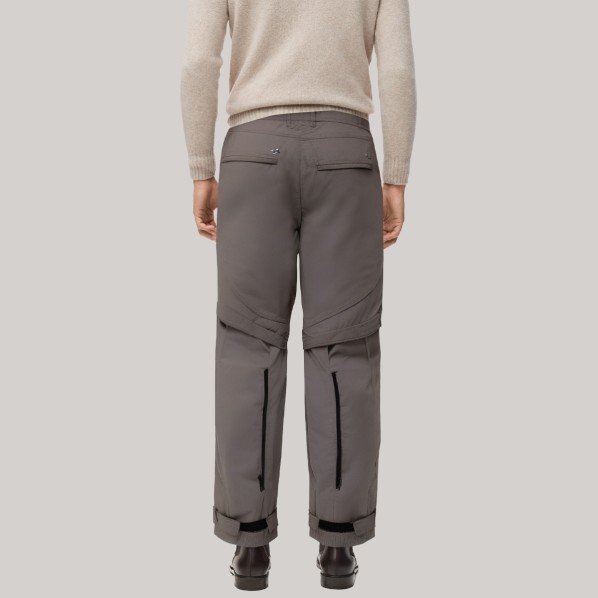 Gray multi-functional straight leg men's windproof pants