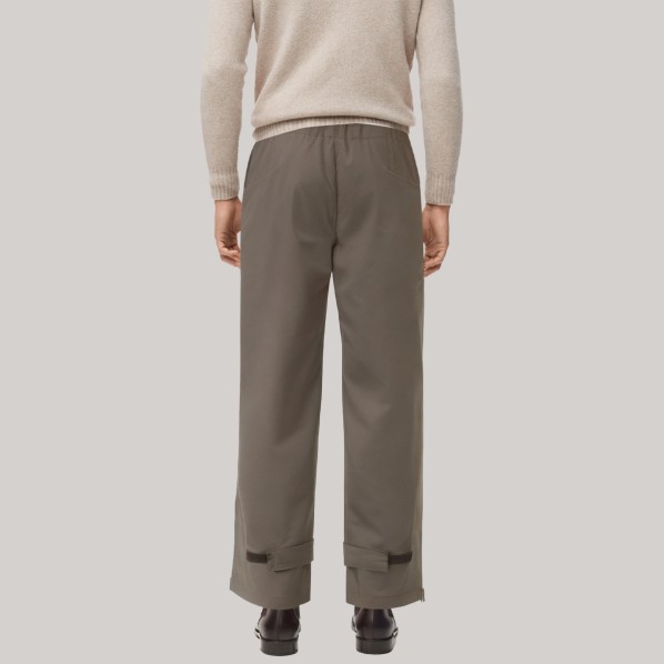 Side zipper straight leg men's windproof pants