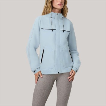 Casual outdoor zip-up women's windbreaker