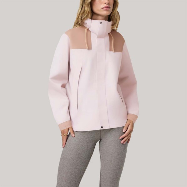 Pink outdoor mountain women's windbreaker