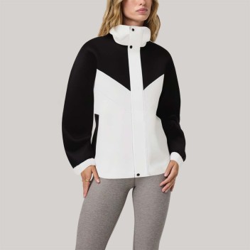 Women's color-blocked windbreaker for autumn and winter