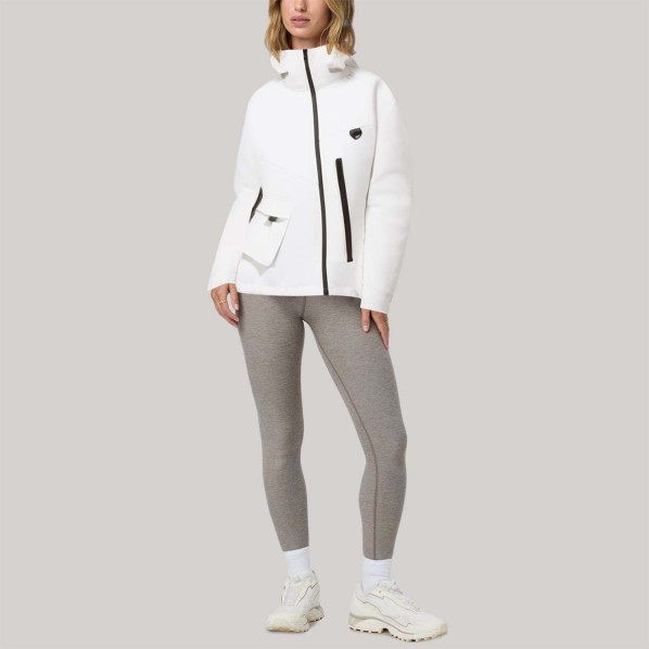 Loose-fitting hooded women's hiking jacket