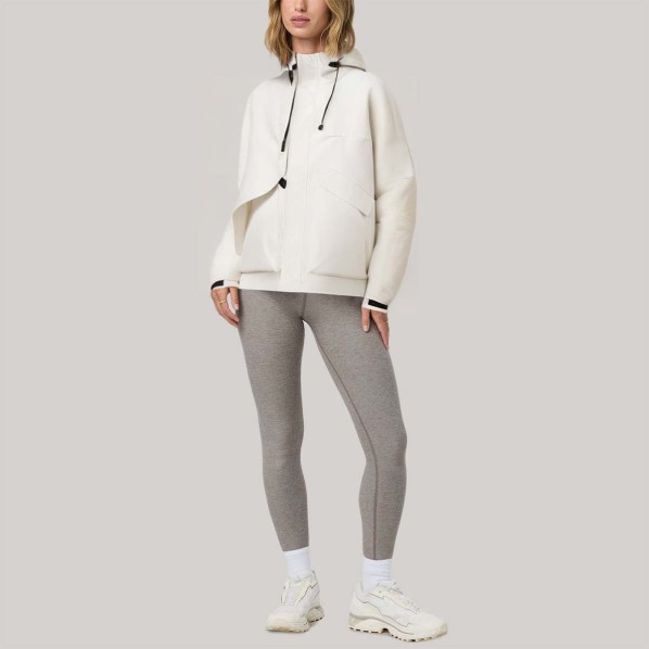 Minimalist design zipper women's windbreaker