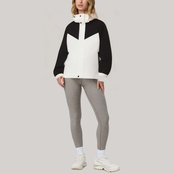 Women's color-blocked windbreaker for autumn and winter