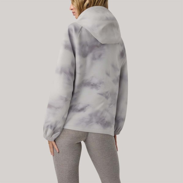 Fashionable printed loose-fitting women's windbreaker