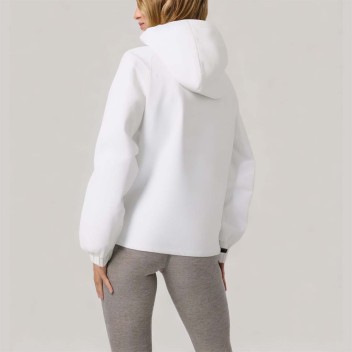 Loose-fitting hooded women's hiking jacket