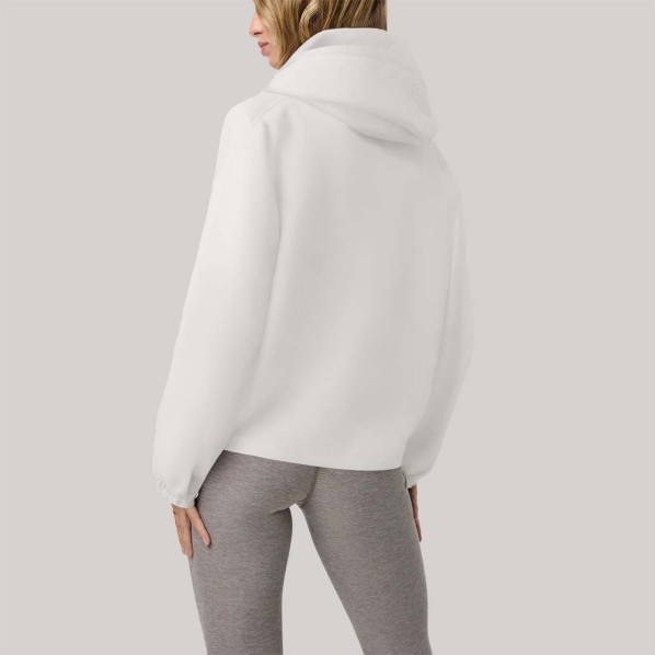 Minimalist design zipper women's windbreaker