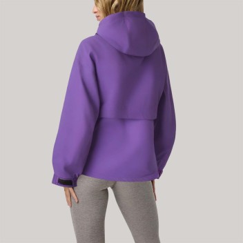 Purple autumn outdoor women's windbreaker