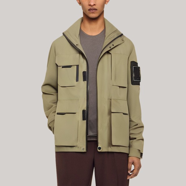 Warm and waterproof men's hunting jacket