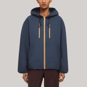 Waterproof and comfortable hooded men's windbreaker