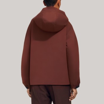 High-quality hooded men's mountaineering jacket