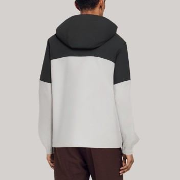 Casual waterproof hooded men's windbreaker